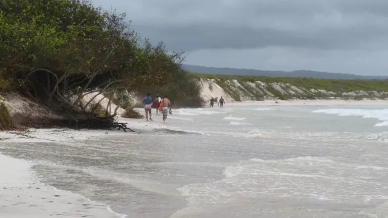 Playa de Tortuga Bay en la isla Santa Cruz del archipiélago de Galápagos