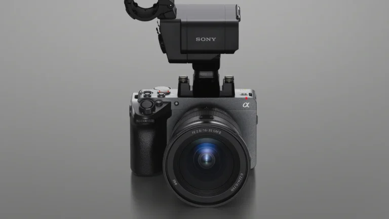 Cámara de cine Sony FX5 en un set de producción audiovisual