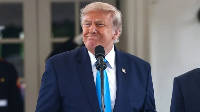 Donald Trump durante la presentación de su nueva red digital de medios