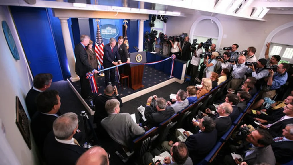 Sala de prensa James S. Brady en la Casa Blanca