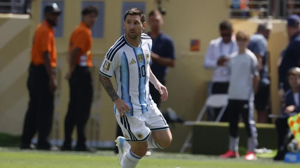 Lionel Messi con la selección argentina
