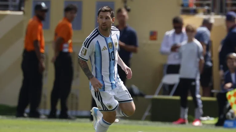 Lionel Messi con la selección argentina