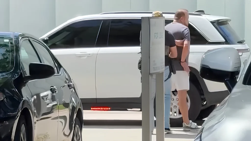 Xavier Jordán durante su detención en Miami