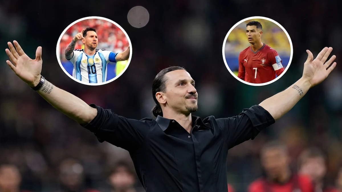 Zlatan Ibrahimovic durante una entrevista sobre leyendas del futbol internacional