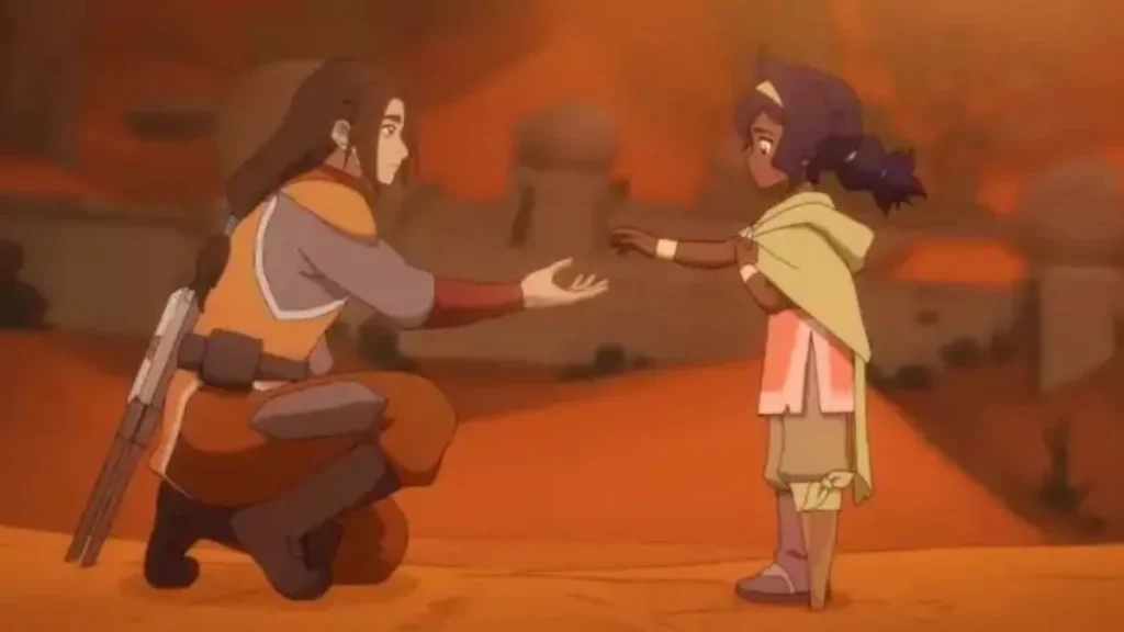 Póster y diseño visual de la nueva serie animada Avatar Los siete refugios