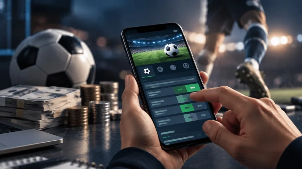 Publicidad de plataformas de apuestas en partidos de fútbol