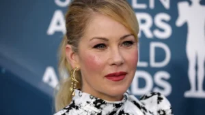 La actriz estadounidense Christina Applegate en alfombra roja