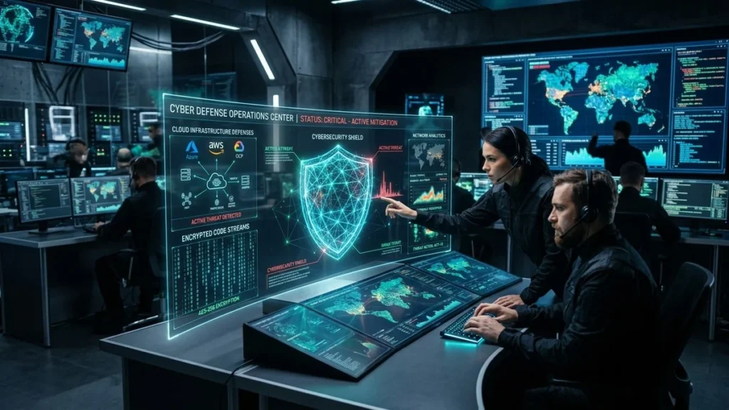 Centro de operaciones de ciberdefensa y seguridad en servidores cloud