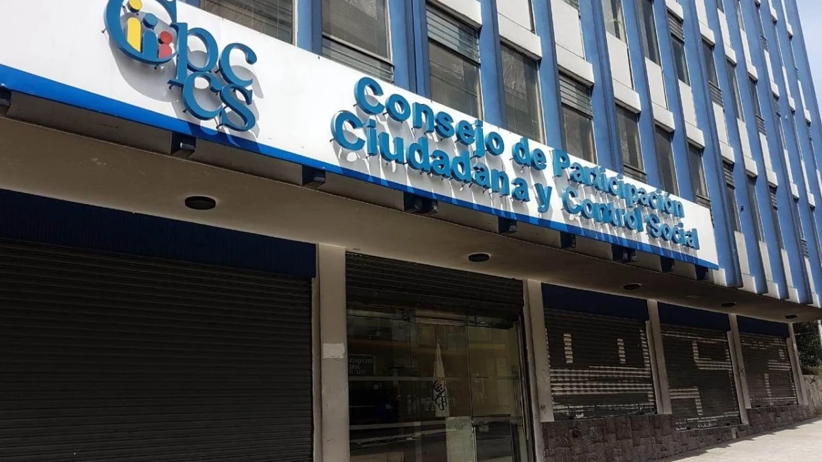 Fachada institucional del Consejo de Participación Ciudadana y Control Social