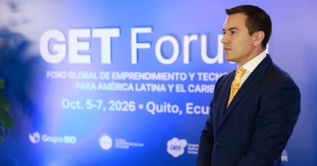 Daniel Noboa en el GET Forum 2026: 'Hace un año estábamos peleando por proteger la ciudad de Quito'