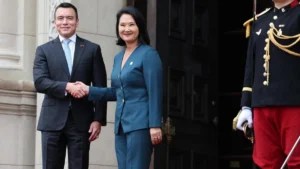 Presidente Daniel Noboa en visita oficial a Perú