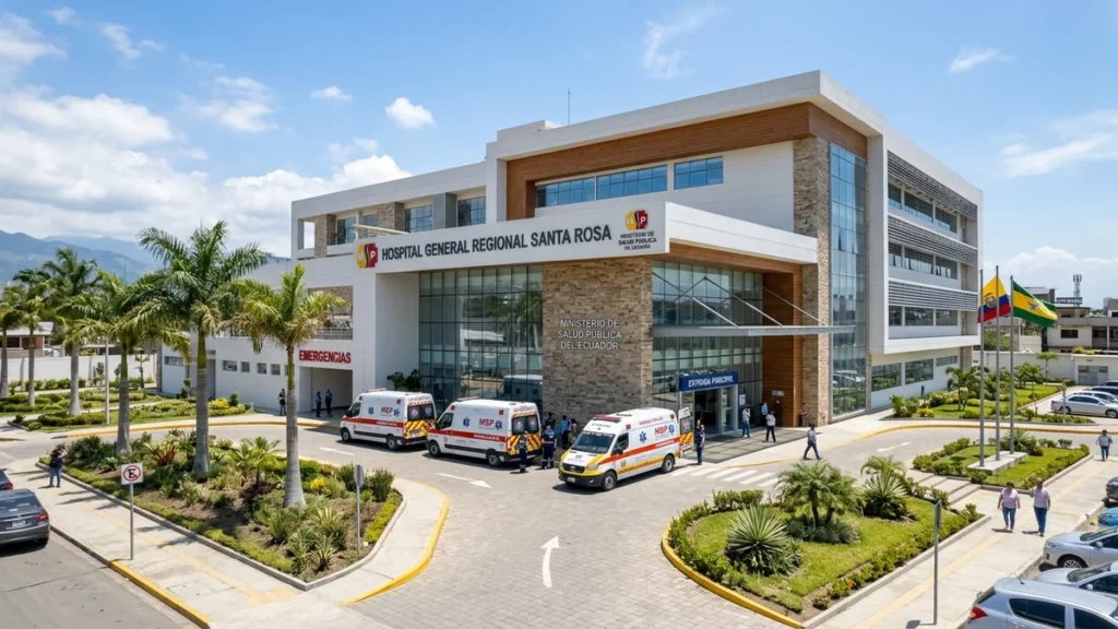 Danilo Palacios anuncia obras en Hospital Santa Rosa de El Oro