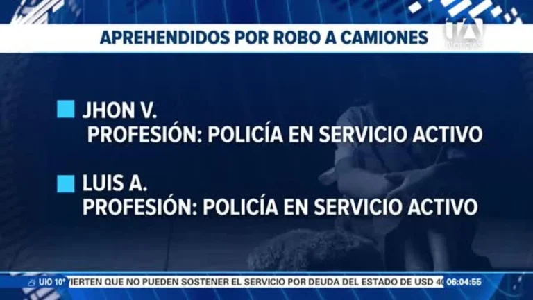 Vehículos blindados, armas incautadas y detenidos en comando policial de Guayaquil