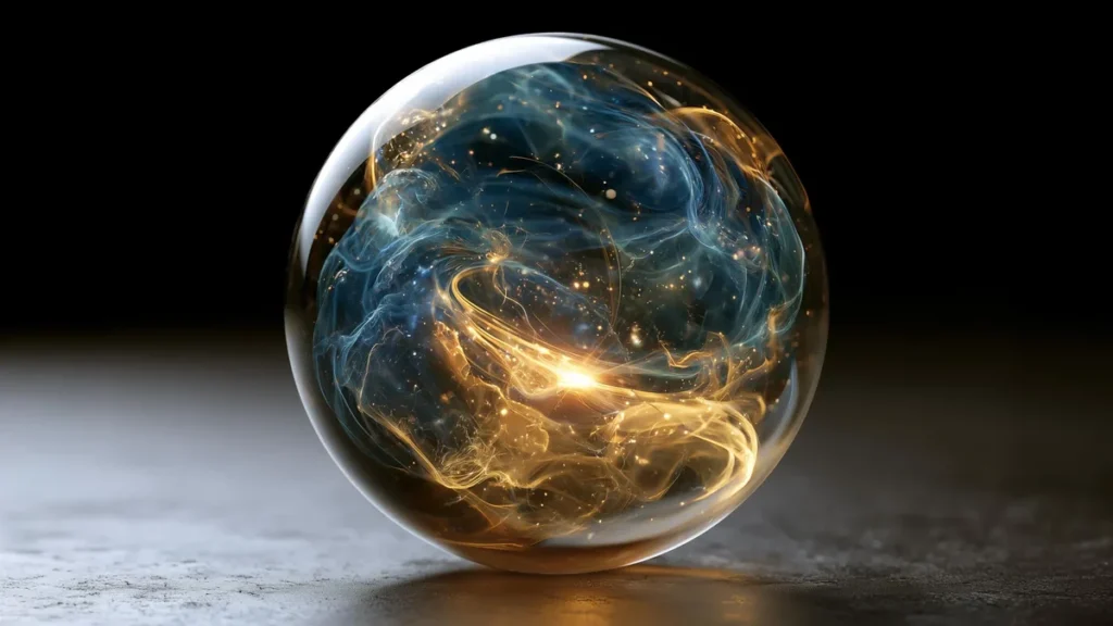 Representación visual de la emergencia del tiempo en fisica cuantica