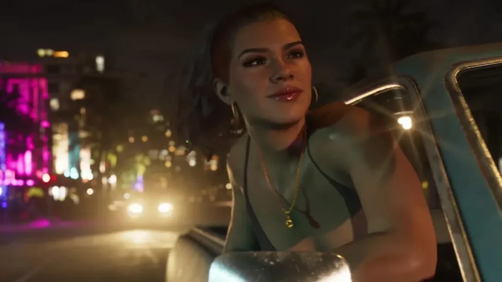 Captura conceptual filtrada del mapa y personajes de Grand Theft Auto 6