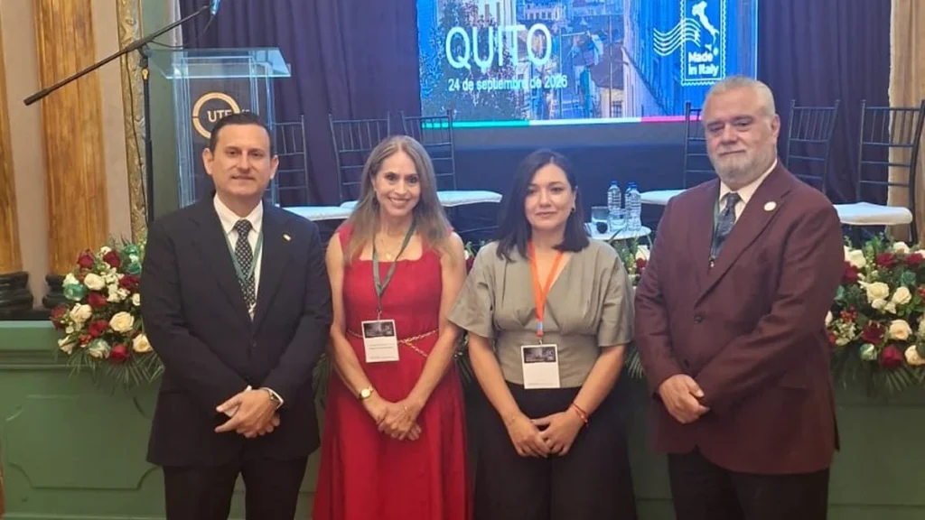 Representantes empresariales en el encuentro Made in Italy en Quito