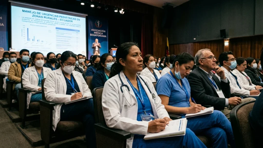 Profesionales de la salud en taller de capacitación médica sobre tuberculosis y VIH