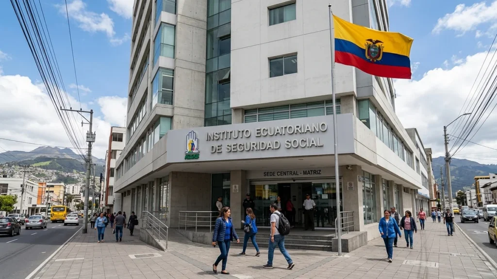 Edificio administrativo del Instituto Ecuatoriano de Seguridad Social IESS en Quito