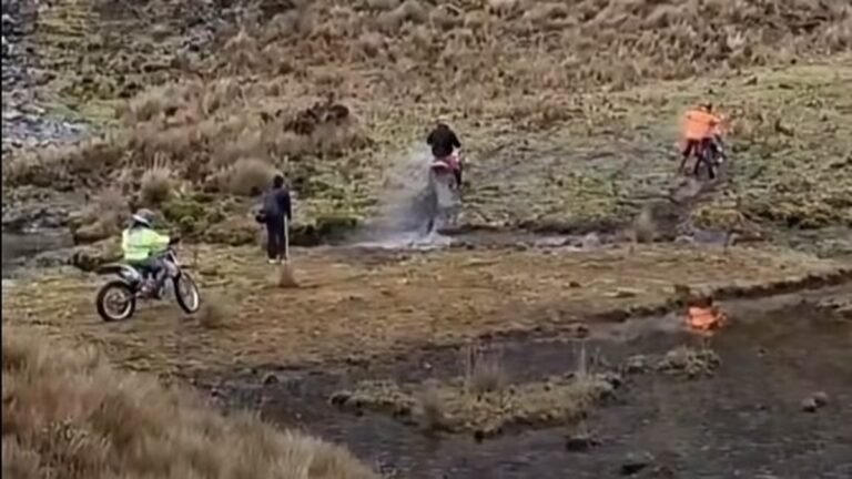 Investigan daños ambientales causados por motociclistas en páramos de Cuenca