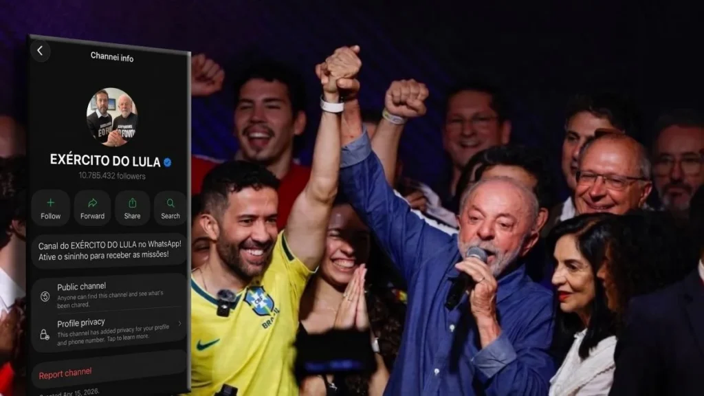 Lula da Silva durante acto de cierre de campaña en Brasil