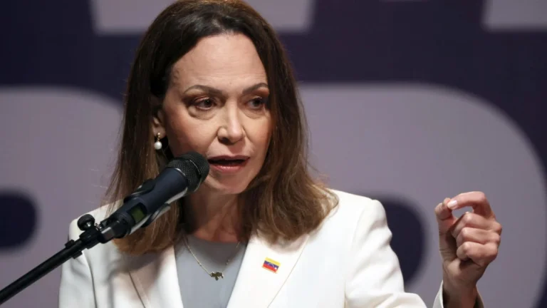 María Corina Machado abordando su retorno a Venezuela en mensaje público
