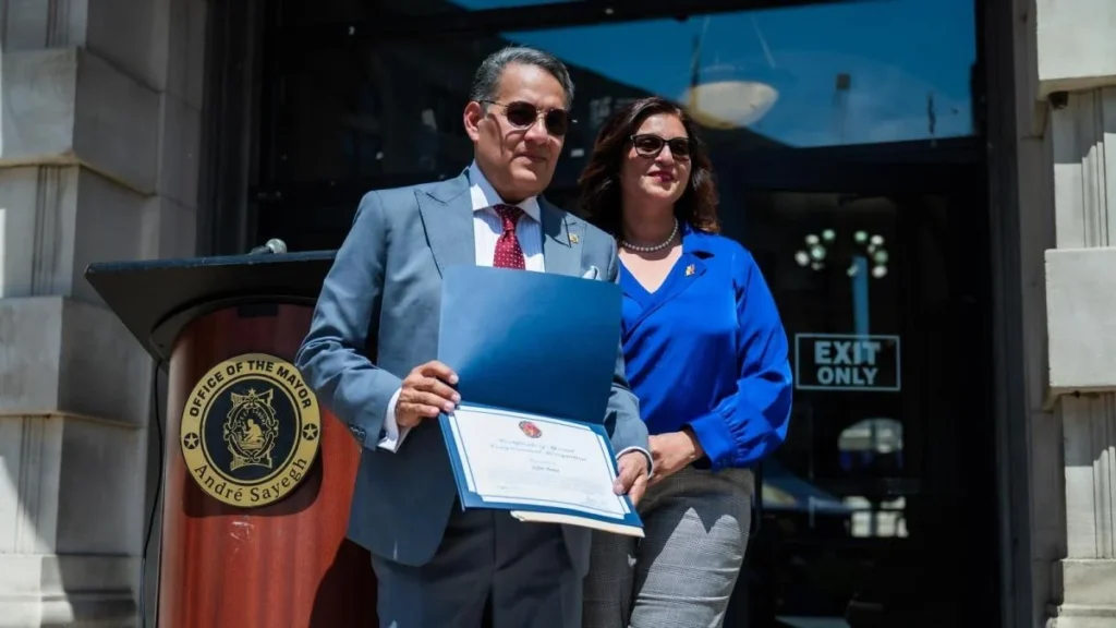 Joffre Pérez Acosta recibe reconocimiento en Nueva Jersey Estados Unidos