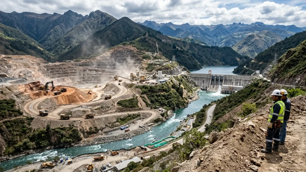 Minera china e hidroeléctrica en Ecuador