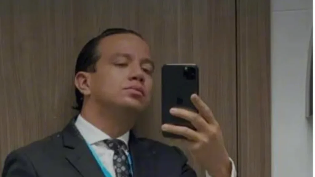 Abogado penalista Leonardo Toledo en el ejercicio de su profesión