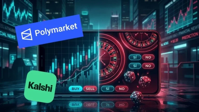 Gráficos de mercado bursátil y cuotas de apuestas deportivas en pantalla digital