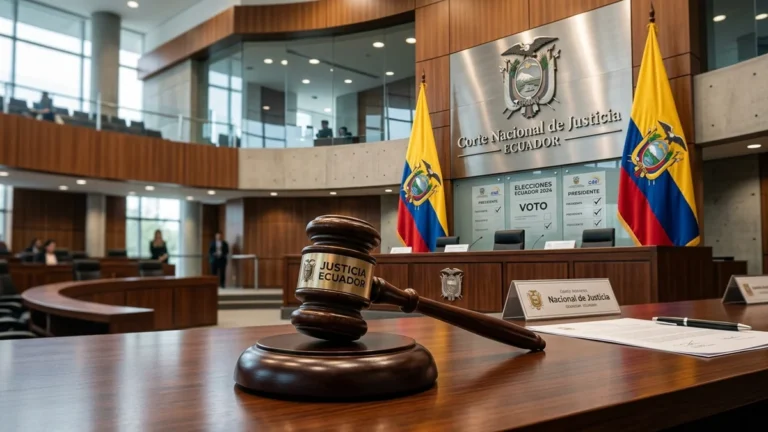 Tribunal electoral y justicia en Ecuador