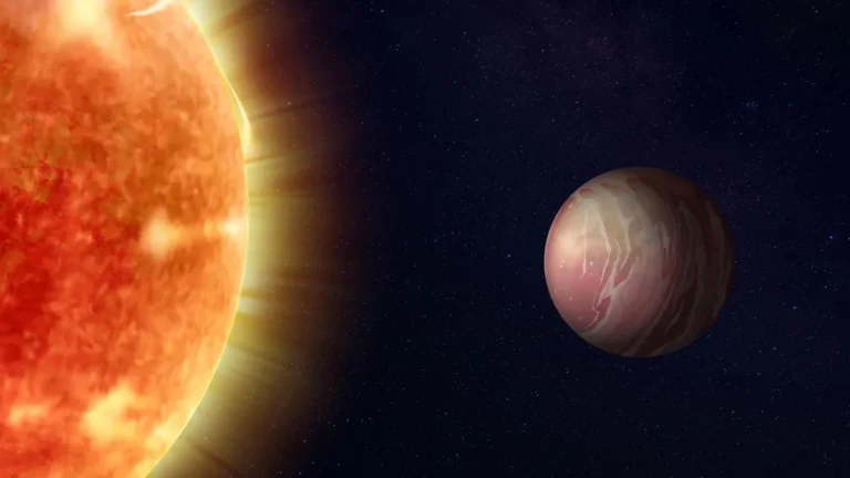 Recreación artística de un exoplaneta de lava observado por el telescopio espacial James Webb