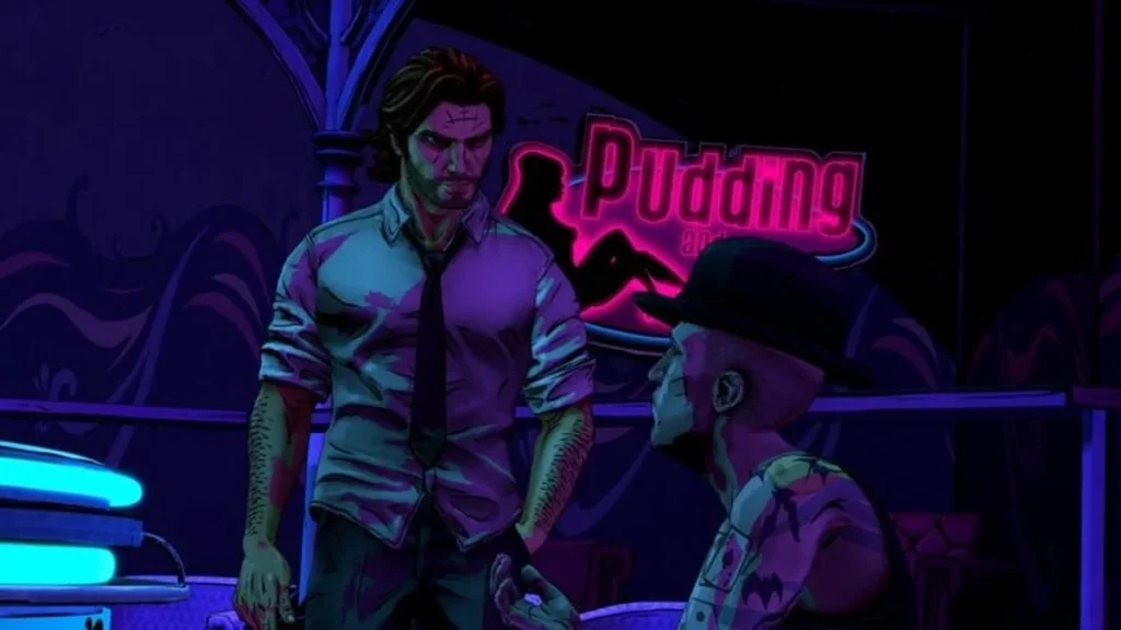 Escena del videojuego The Wolf Among Us Remastered
